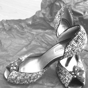 COPY - Steve Madden rhinestone peep toe stiletto …
